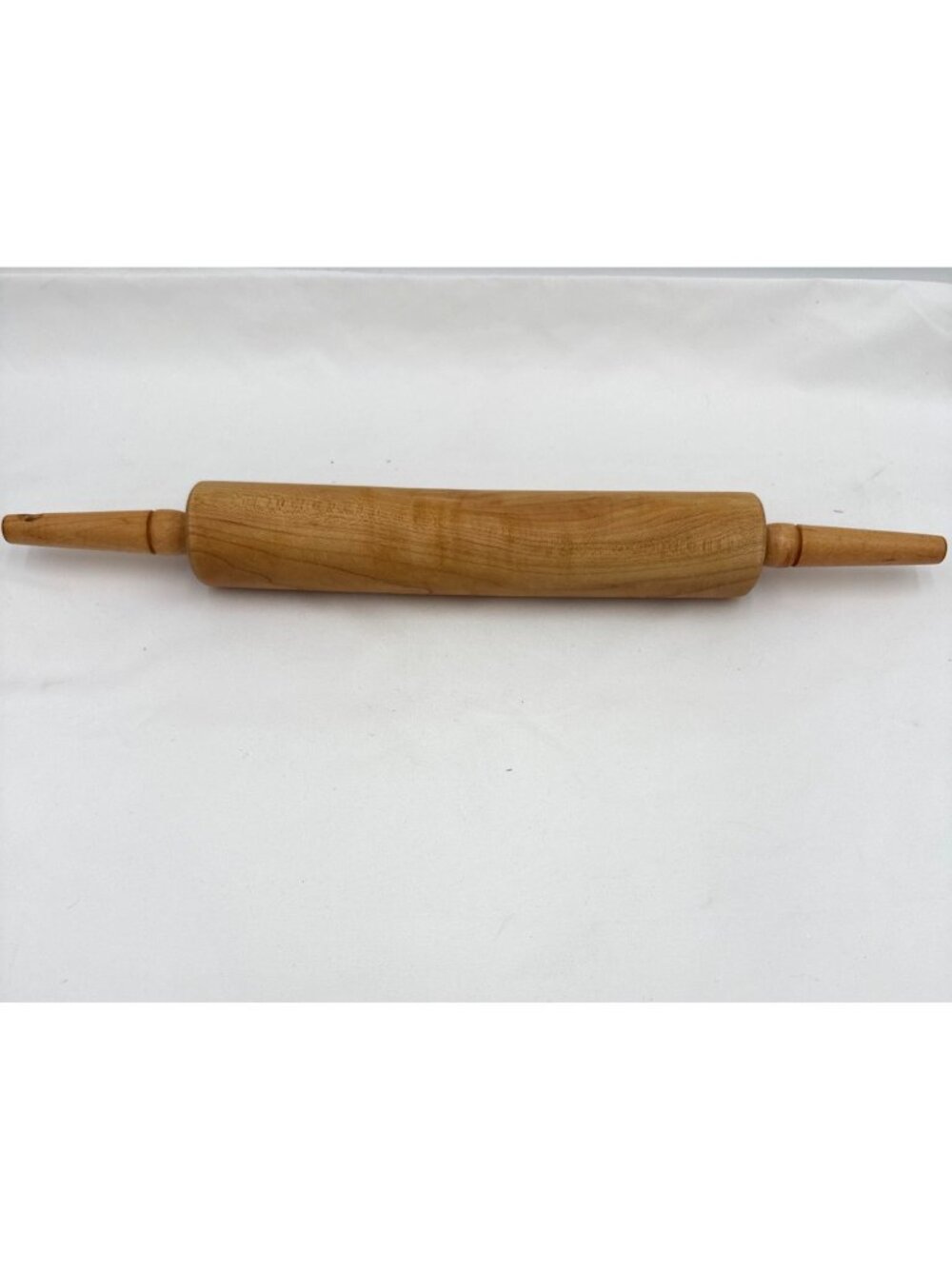 Vintage Wooden Rolling Pin With Tapered Handles 17" Length